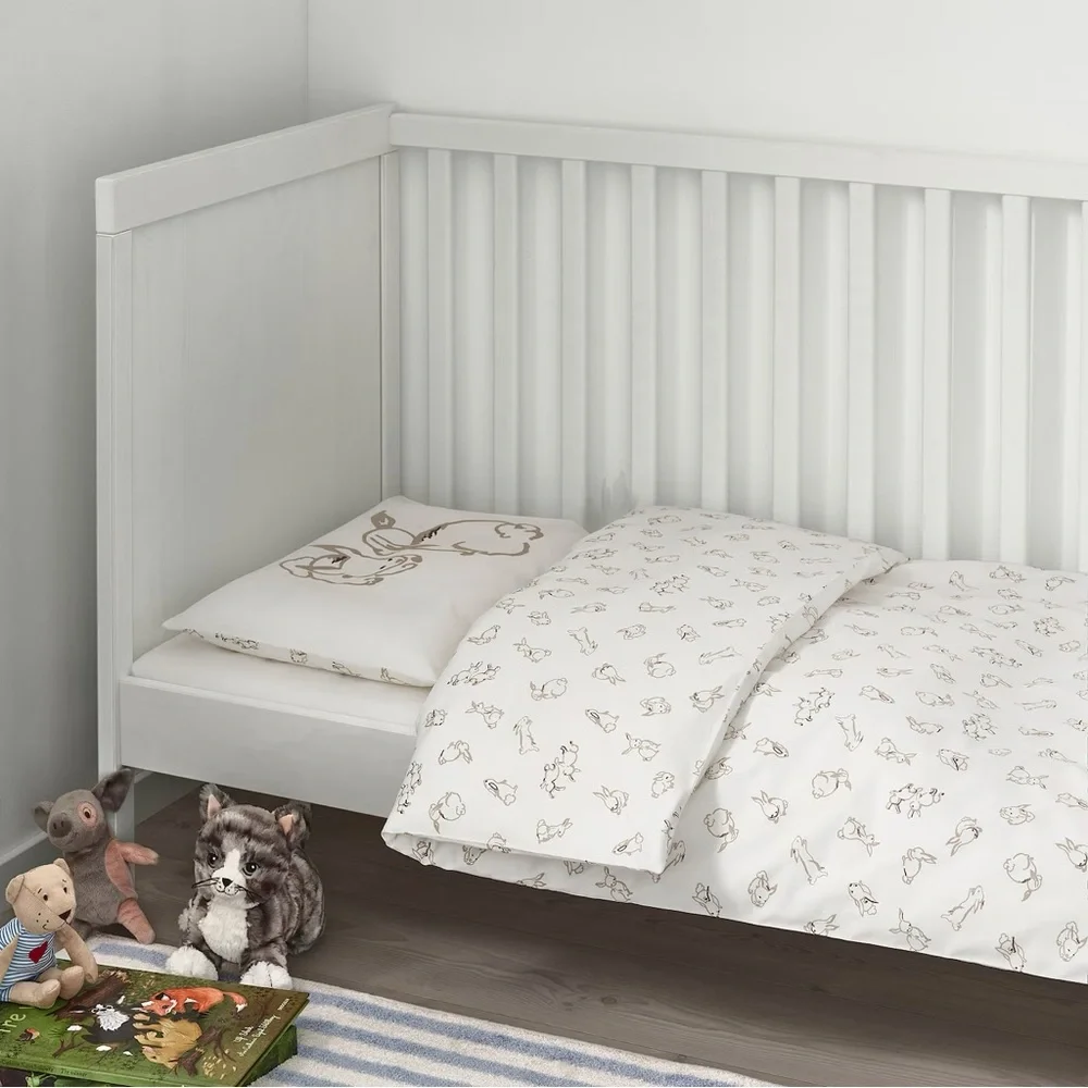 Ikea Bunny theme duvet and pillow case